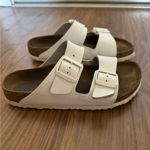 White Birkenstock Arizona Size 39